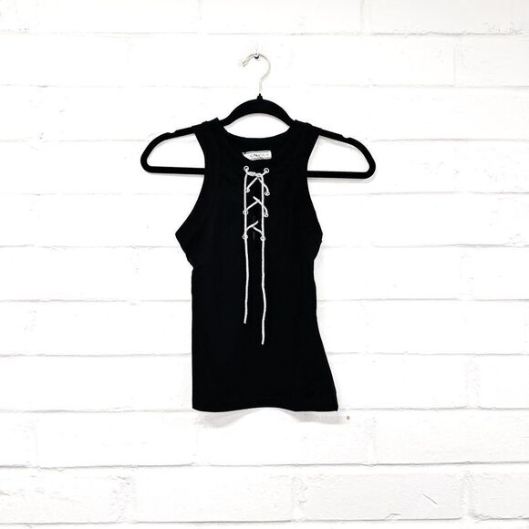 204 - Tank With Rhinestone Tie - Picture 1 of 1